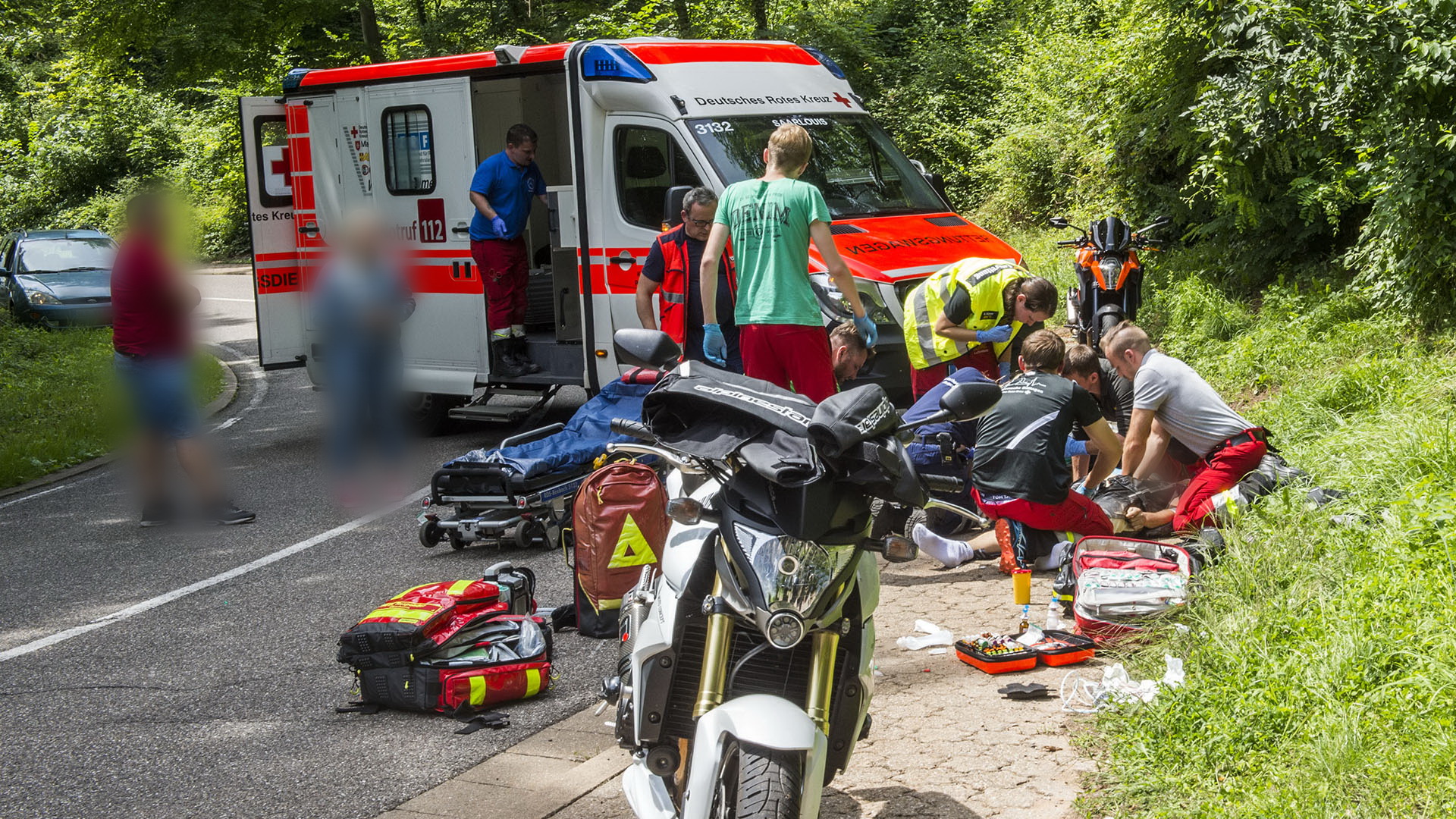 TÃ¶dlicher Motorradunfall Auf Der L177 Bei Berus | Blaulichtreport ...