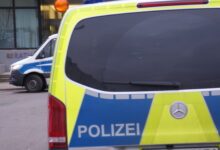 Polizei vor Sankt ingberter Rathaus