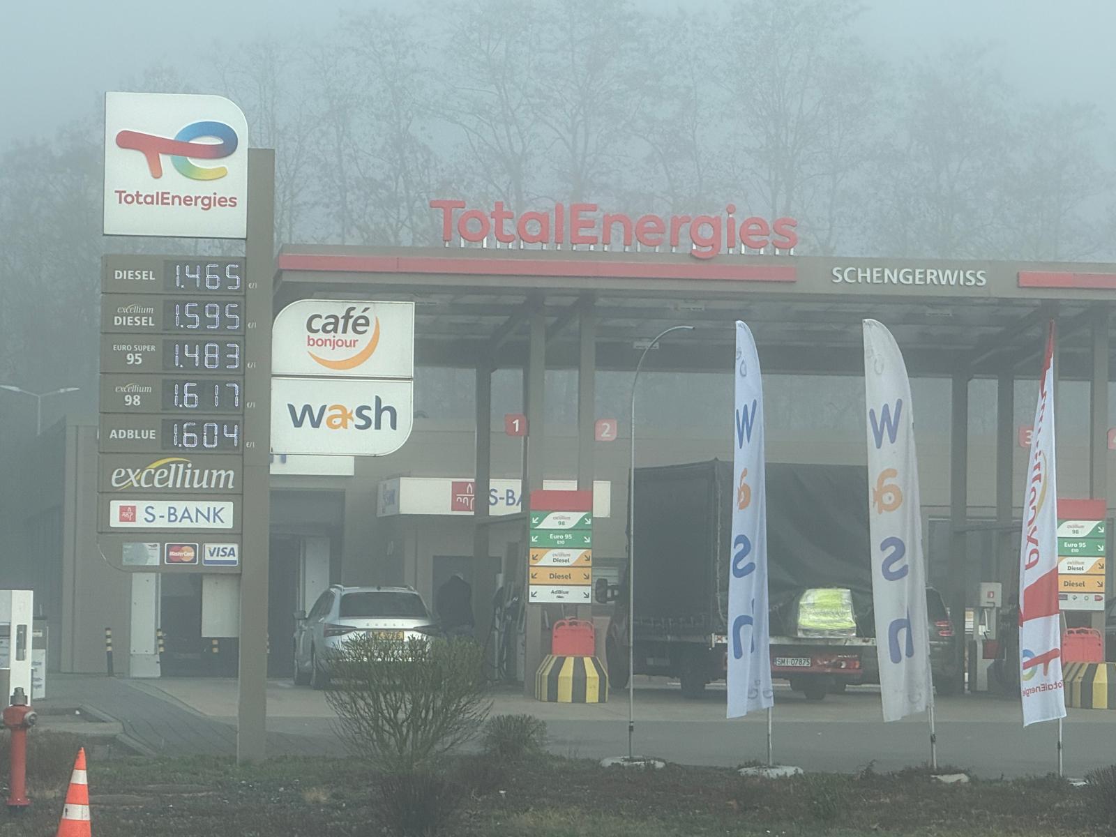 Spritpreise Luxemburg Morgen
